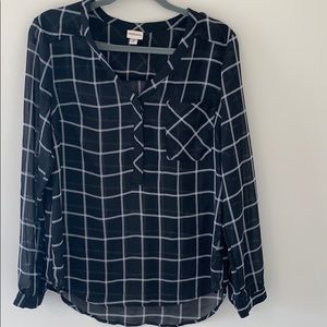 Plaid Business Blouse
